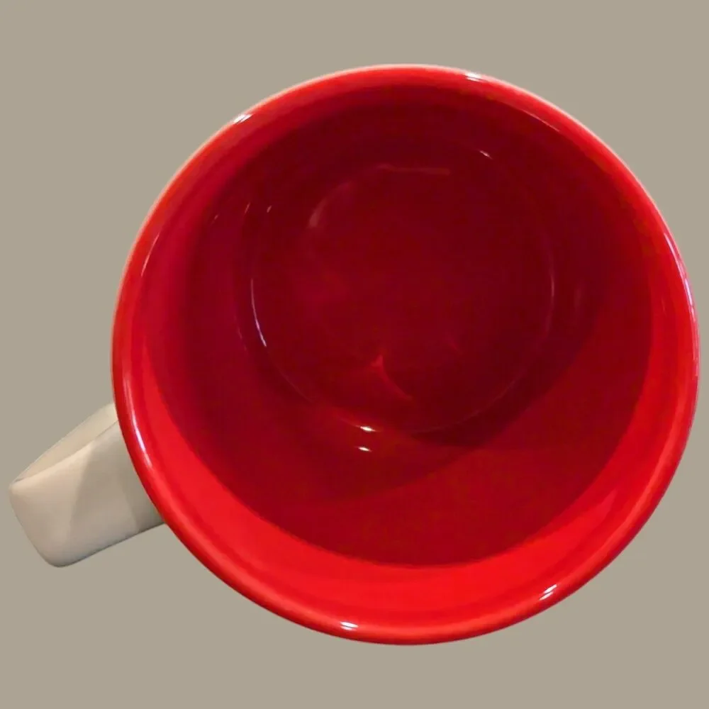 Starbucks Coffee Mug 12 oz. Abstract Fox Red Interior 2017